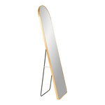 Miroir rectangulaire avec cadre en aluminium cuivré 40 x 150 cm