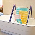 Leifheit Support de séchage pour baignoire Pegasus Bath 190 81702