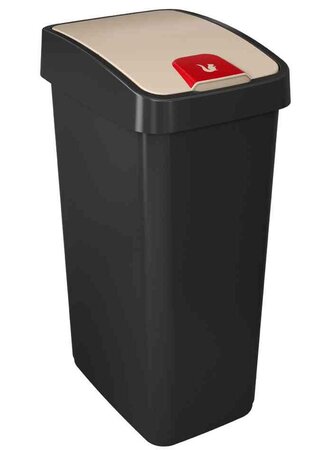 poubelle 'magne', 45 litres, argent / gris KEEEPER