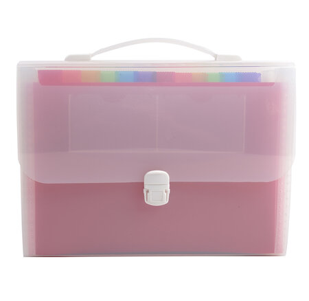 Trieur Valisette Avec Poignée 24 Compartiments Crystal - A4 - X 4 - Exacompta