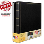 Lot de 2 albums photos traditionnels noir + 900 doubles faces brepols