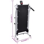 vidaXL Mini tapis roulant pliable 93 x 36 cm Noir