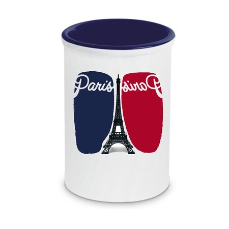 Pot à stylos en céramique tour eiffel cbkreation