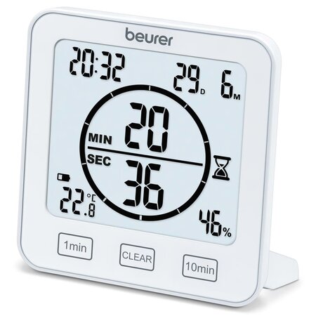 Beurer appareil à hygromètre et thermomètre hm22 blanc