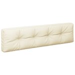 vidaXL Coussins de palette 2 Pièces crème tissu