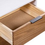 vidaXL Bibliothèque New York Blanc et bois clair Bois de pin massif