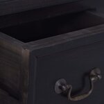 vidaXL Commode Café noir clair Bois d'acajou massif