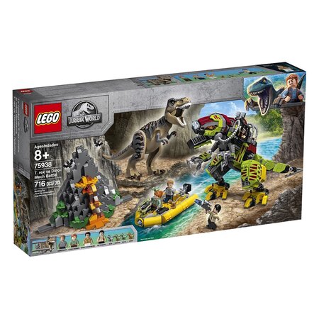 Lego 75938 jurassic world - la bataille du t-rex contre le dino-mech