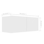 vidaXL Ensemble de meubles TV 7 Pièces Blanc Aggloméré