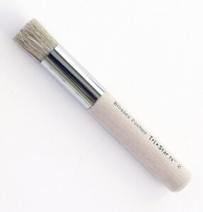 Brosse Pochoir n°2 Ø 11 Soies naturelles