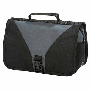 Trousse de toilette avec crochet - 4476 - gris foncé