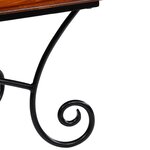 vidaXL Table basse avec pieds bouclés Bois de Sesham 110 x 60 x 39 cm