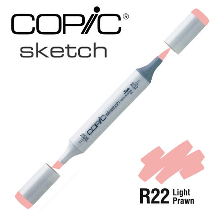 Marqueur à l'alcool Copic Sketch R22 Light Prawn