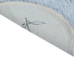Tapis coton relief nuage - bleu - 110 x 170