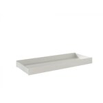 LONDON  Lit Blanc + Chevet 2 tiroirs Blanc + Armoire  2 Portes Blanc mat + Lit gigogne