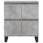 vidaXL Buffet Gris béton 60x35x70 cm Bois d'ingénierie