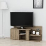 Homemania Meuble TV Duru 122x33 3x55 cm Noyer
