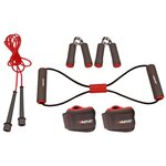 Kit de fitness gris/rose/noir avento 41ve
