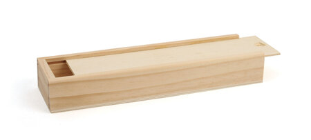 Plumier coulissant en bois