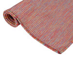 vidaXL Tapis à tissage plat d'extérieur 80x150 cm Rouge