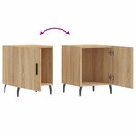 vidaXL Table de chevet chêne sonoma 40x40x50 cm bois d’ingénierie