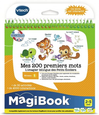 Livre Éducatif Mes 200 Premiers Mots Français/Anglais