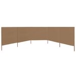 vidaXL Paravent 5 panneaux Tissu 600 x 120 cm Taupe