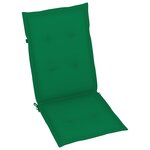 vidaXL Chaises inclinables de jardin 6 Pièces avec coussins Bois d'acacia