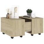 vidaXL Table basse Chêne sonoma 60x60x38 cm Aggloméré