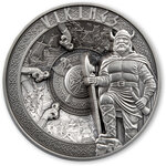 Pièce de monnaie en Argent 25 Dollars g 1000 (1 Kg) Millésime 2023 Multiple Layer VIKINGS
