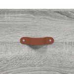 vidaXL Buffet haut Sonoma gris 69 5x34x180 cm Bois d'ingénierie