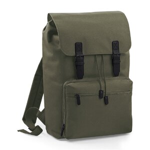 Sac à dos vintage avec compartiment pour ordinateur - BG613 - vert olive