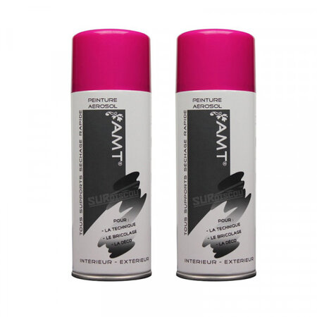 Lot de 2 bombes de peinture - fushia - amt