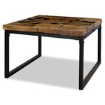vidaXL Table basse Teck Résine 60 x 60 x 40 cm