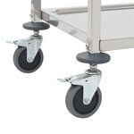 vidaXL Chariot de cuisine à 2 niveaux 95x45x83 5 cm Acier inoxydable