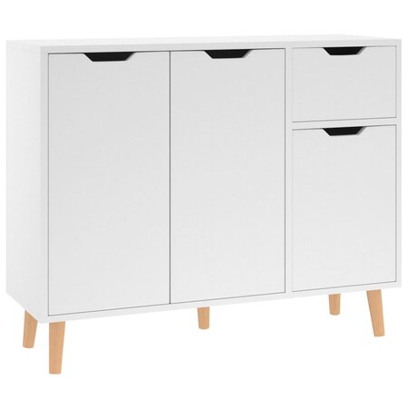 vidaXL Buffet Blanc 90x30x72 cm Bois d'ingénierie