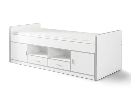 BONNY Lit capitaine 90x200  Blanc sans sommier