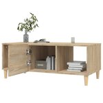vidaXL Table basse chêne sonoma 102x50x40 cm bois d'ingénierie