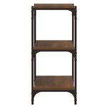 vidaXL Bibliothèque Chêne brun 100x33x70 5 cm Bois d'ingénierie acier