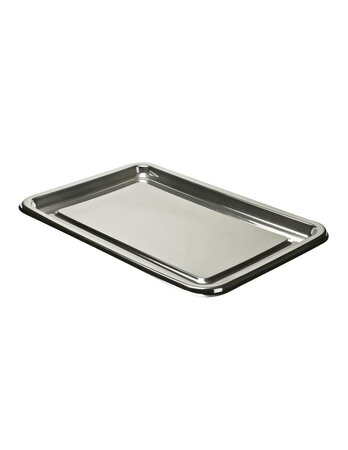 (lot   50 plateaux) plateau de présentation en plastique rectangulaire marbré noir 55 x 37cm