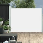 vidaXL Auvent latéral rétractable de patio 140x500 cm Crème