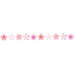 Autocollants washi mix de fleurs de cerisier rose - Printemps japonais