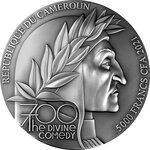 Pièce de monnaie en Argent 5000 Francs g 155.5 (5 oz) Millésime 2021 Italian Literature Masterpieces PARADISO