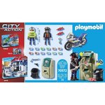 Playmobil - 70572 - police policier avec moto et voleur