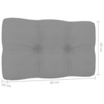 vidaXL Banc d'angle de jardin et coussins 239 cm Bois de pin imprégné
