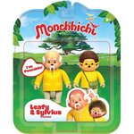 Monchhichi - pack 2 figurines feuillu & sylvus