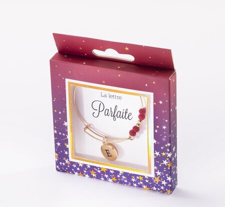 Bracelet  e avec perles rouges