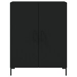 vidaXL Buffet haut Noir 69 5x34x180 cm Bois d'ingénierie