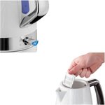 Russell Hobbs 28080-70 Bouilloire 1,7L Structure, Ebullition Rapide, Consomme Moins d'Energie, Base Multidirectionnelle 360° - Blanc