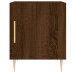 vidaXL Tables de chevet 2Pièces chêne marron 40x40x50cm bois d'ingénierie